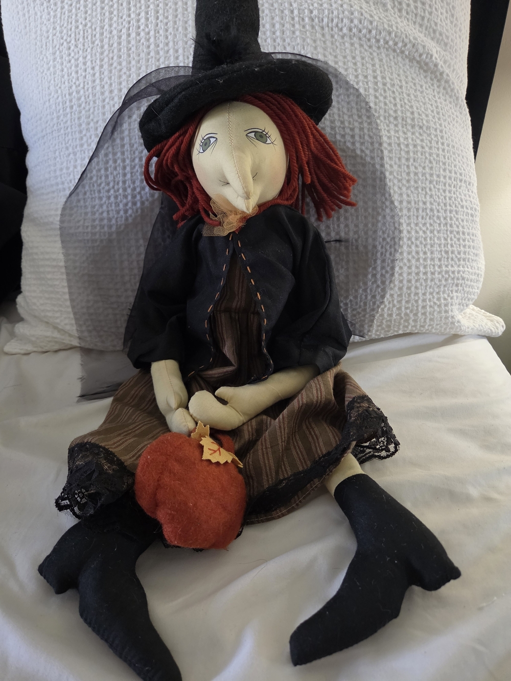 Halloween Joe Spencer Gathered Traditions Witch 39” Artisan Doll